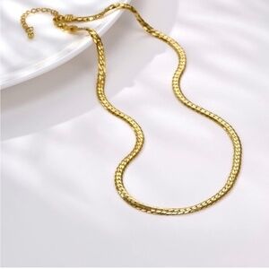 Gold 18k Gold Plated Snake Necklace